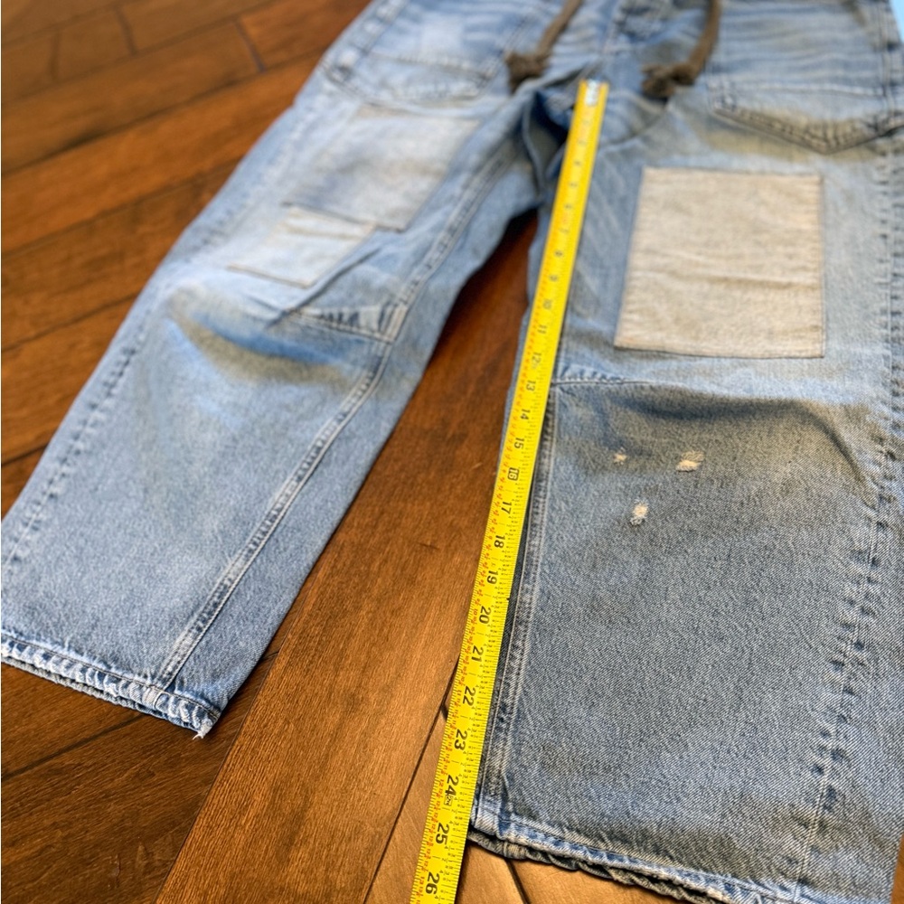 We The Free Moxie Pull-On Barrel Jeans- Truest Blue - Picture 6 of 10